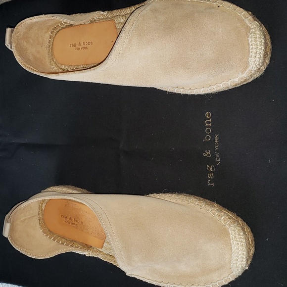 Rag & Bone Delos Sand Suede Espadrille 36.5 - Picture 6 of 8